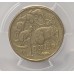 AUSTRALIA 2000 . ONE 1 DOLLAR COIN . ERROR . MULE . STRUCK ON TEN 10 CENTS